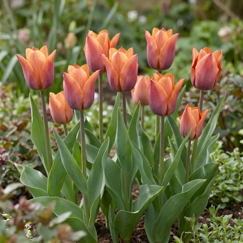 Tulipa Request natural garden angle