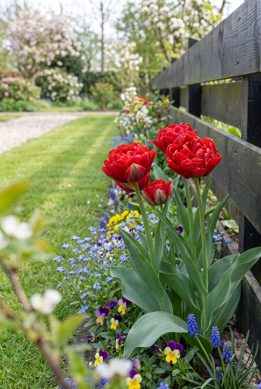 Tulipa Abba — in de border