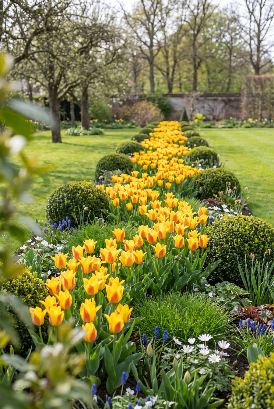 Tulipa Buttercup — in de border