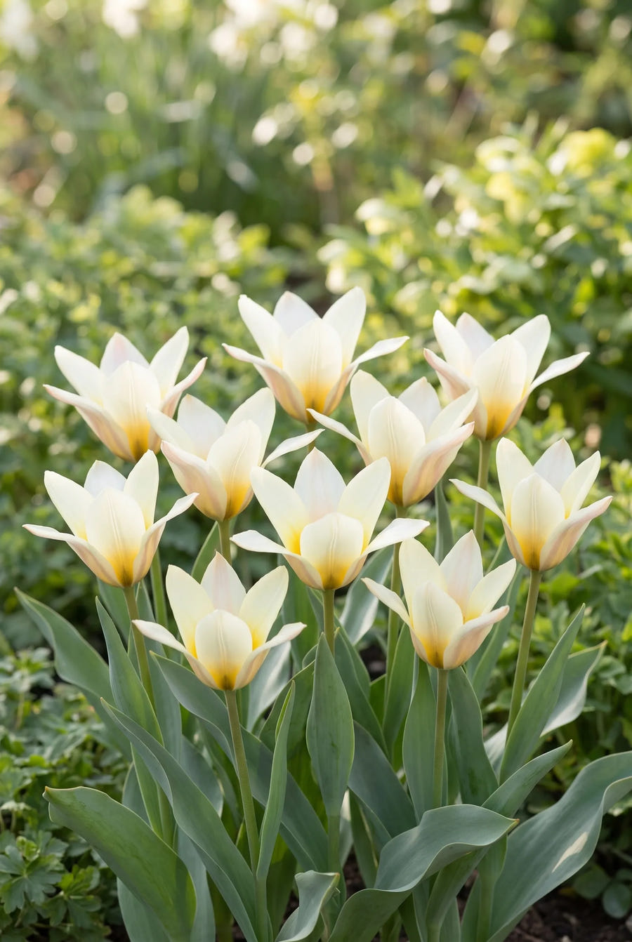 Tulipa Concerto — groep in de tuinborder