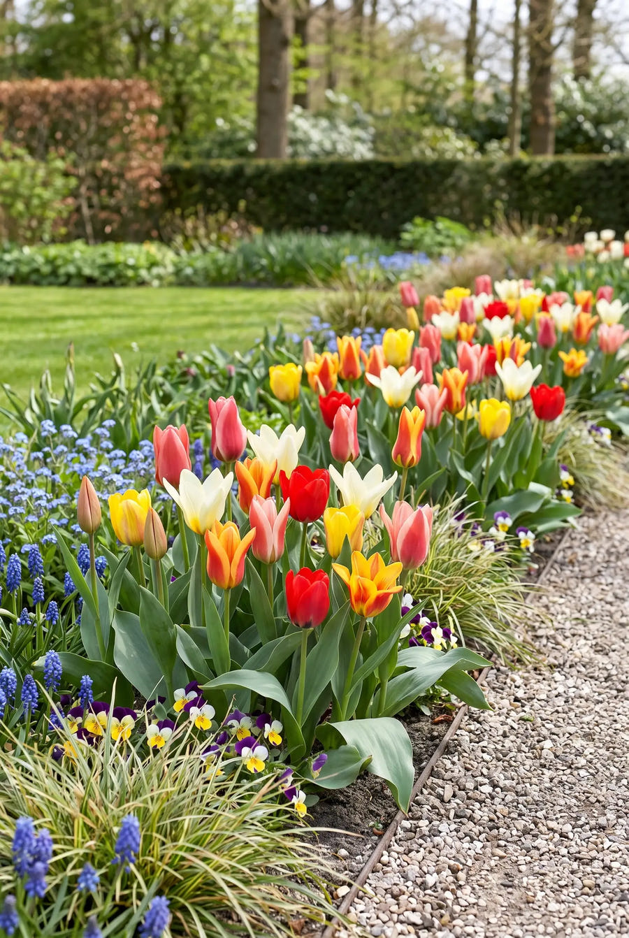 Tulipa Botanisch Mixed — in de border