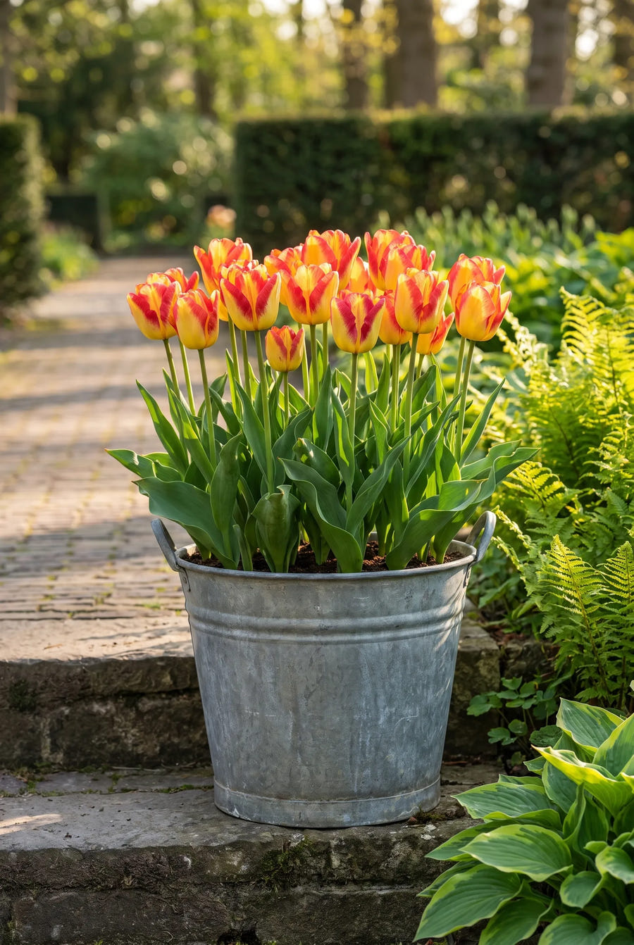 Tulipa Cape Town — in pot op terras