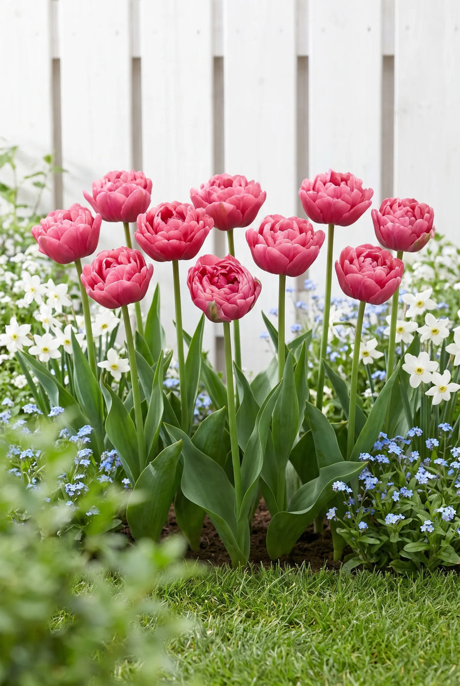Tulipa Amazing Grace — groep in de tuinborder