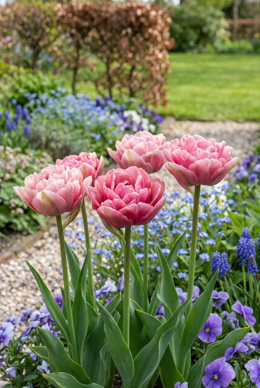 Tulipa Angelique — in de border