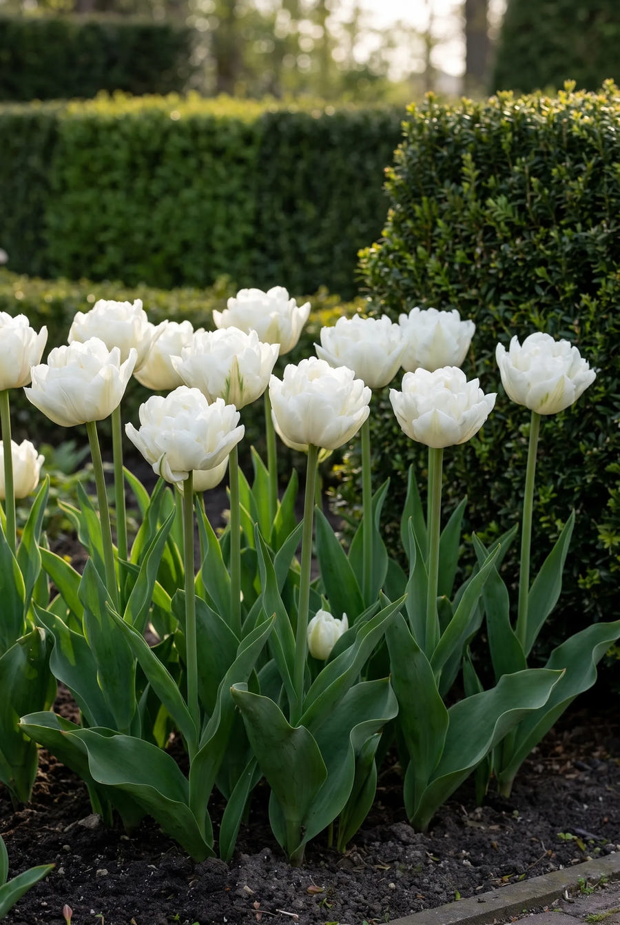 Tulipa Mount Tacoma — groep in de tuinborder