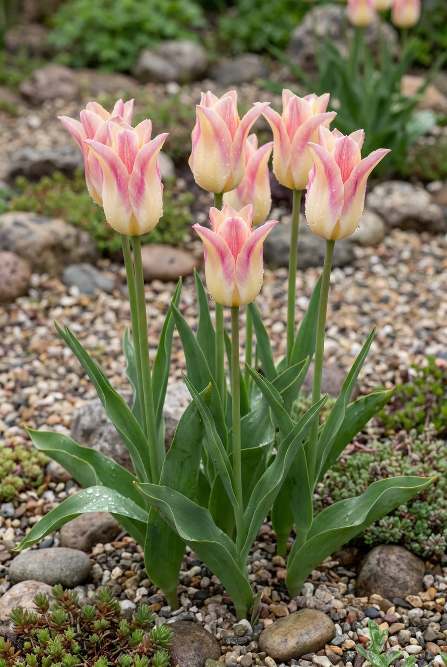 Tulipa Elegant Lady — in de tuin