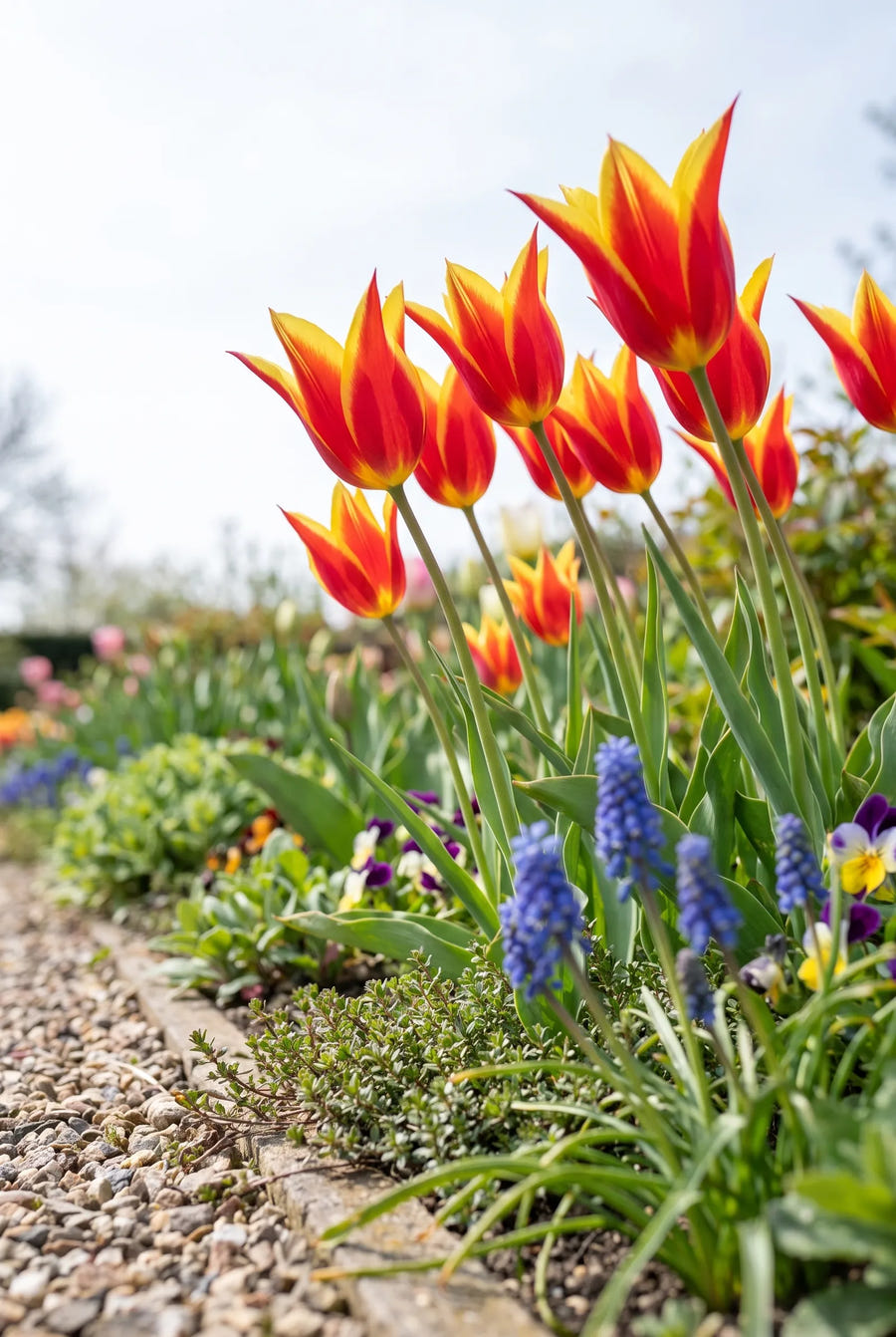 Tulipa Fly Away — in de tuin