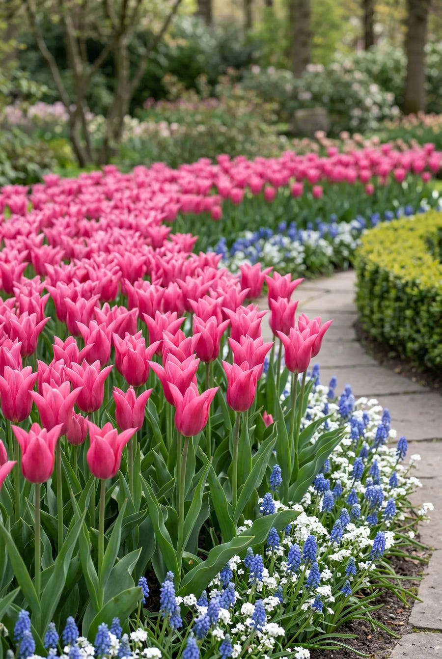 Tulipa Pretty Love — groep in de tuinborder