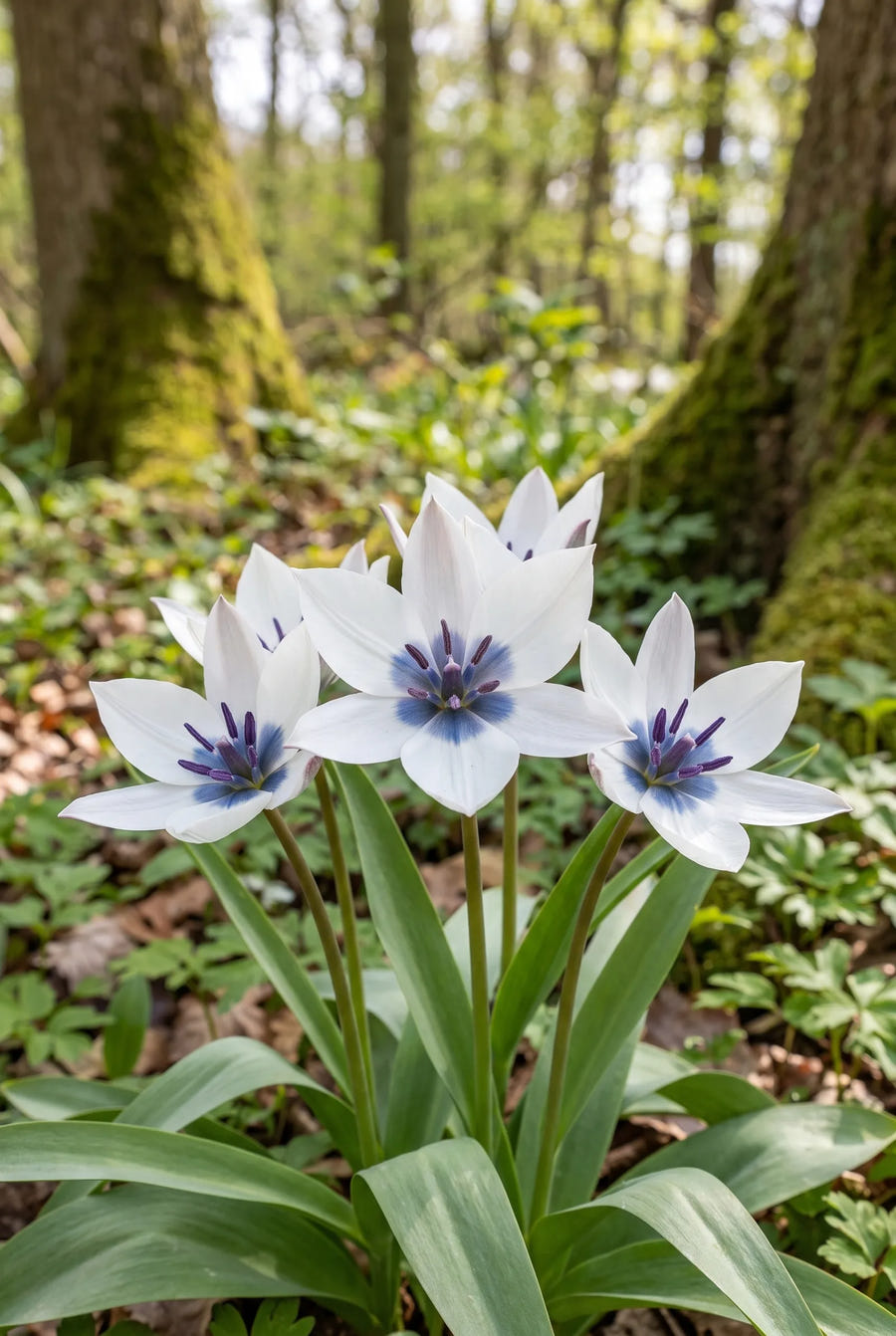 Tulipa Alba Coerulea — in de tuin