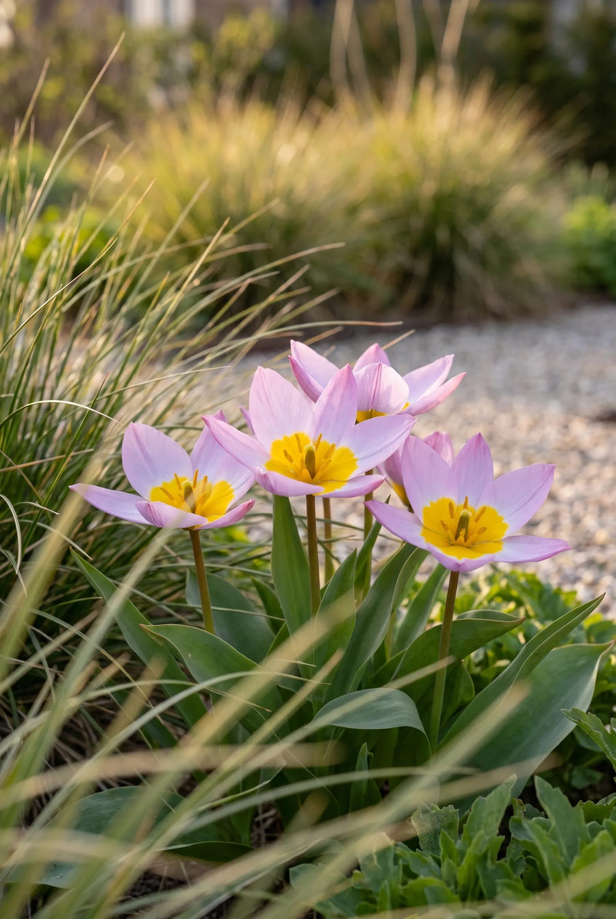 Tulipa Bakeri Lilac Wonder — in de tuin