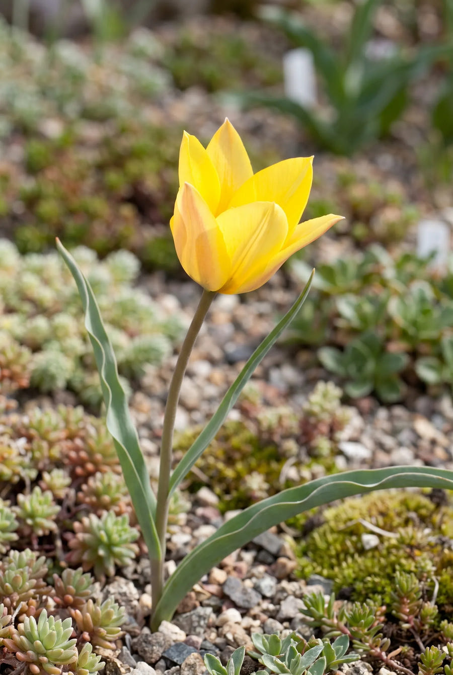 Tulipa Batalinii Bright Gem — close-up van de bloem