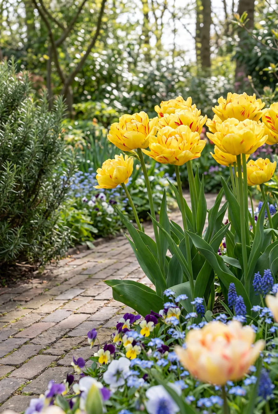 Tulipa Aquilla — in de tuin