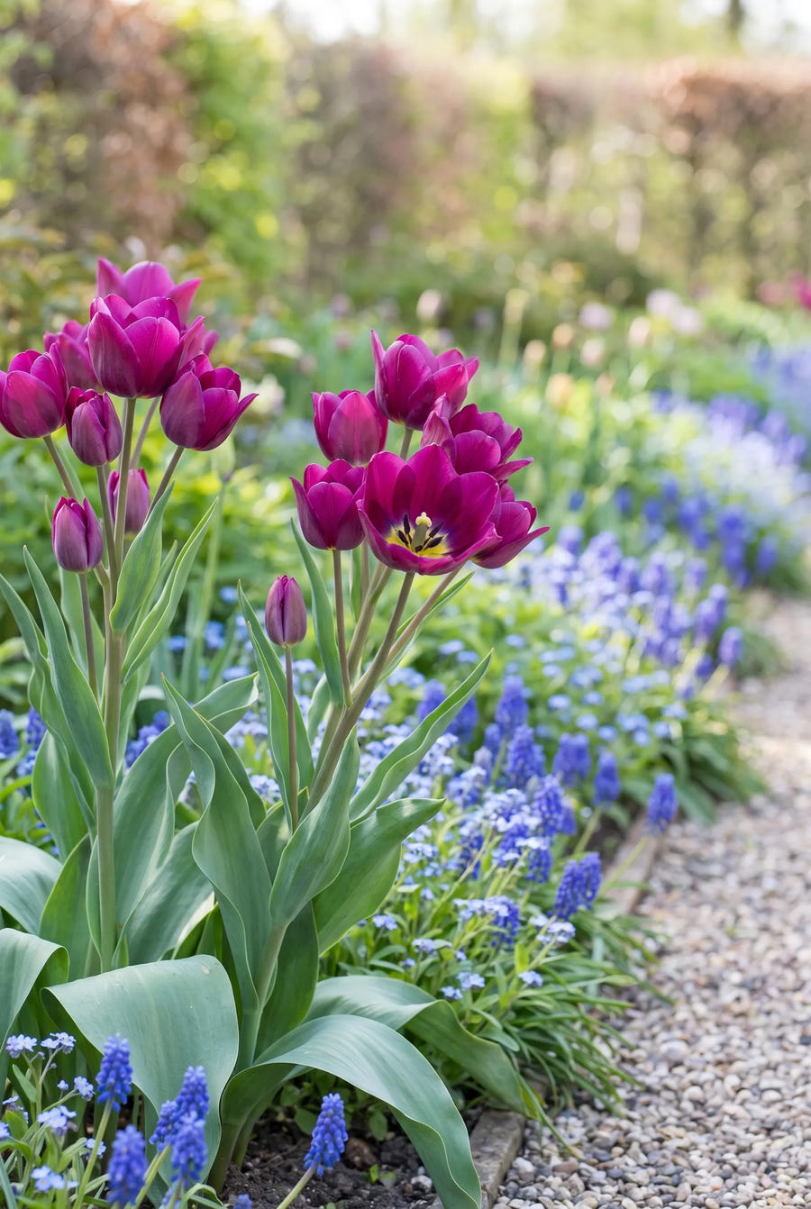Tulipa Night Club — in de tuin