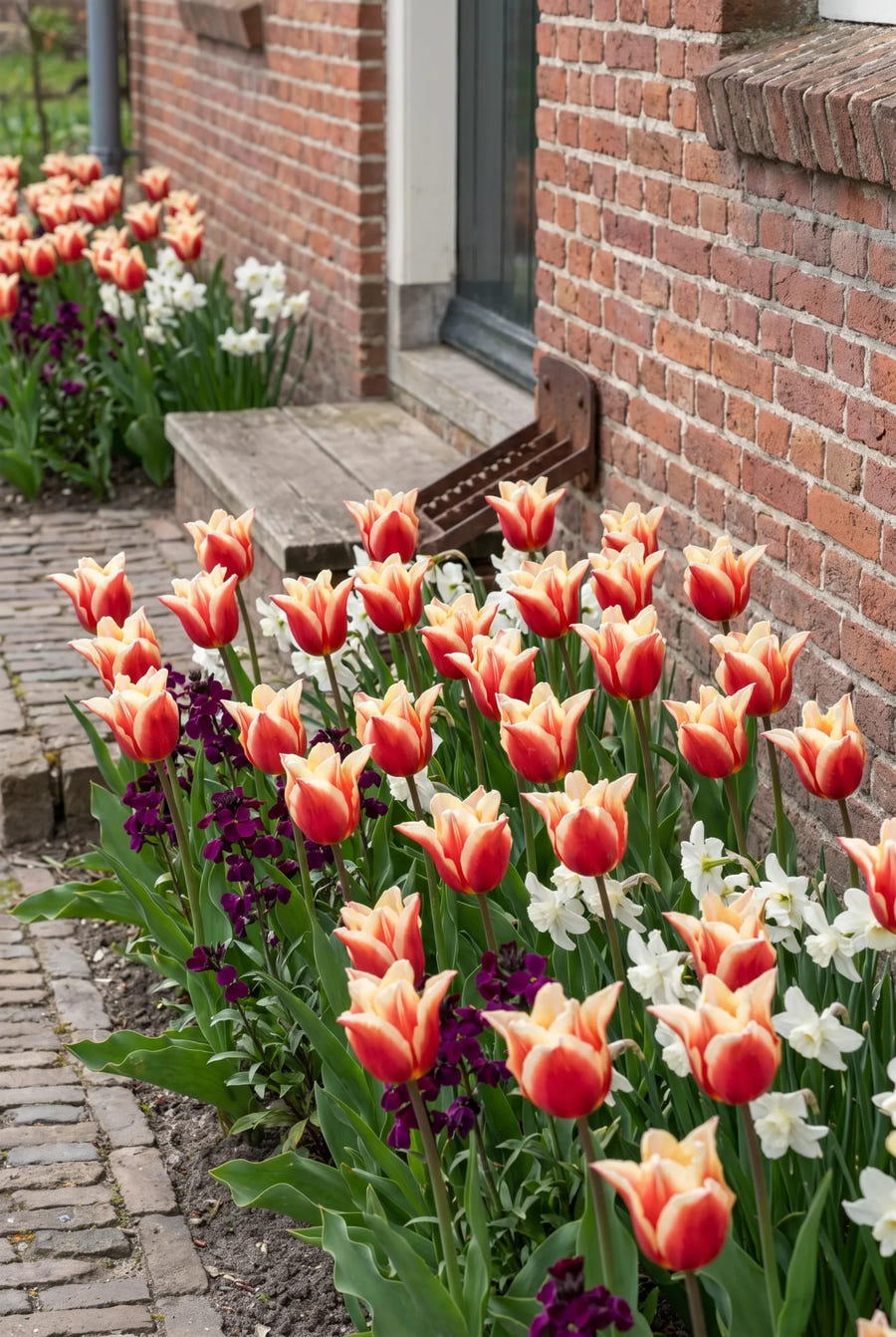Tulipa Elegant Crown — in de border