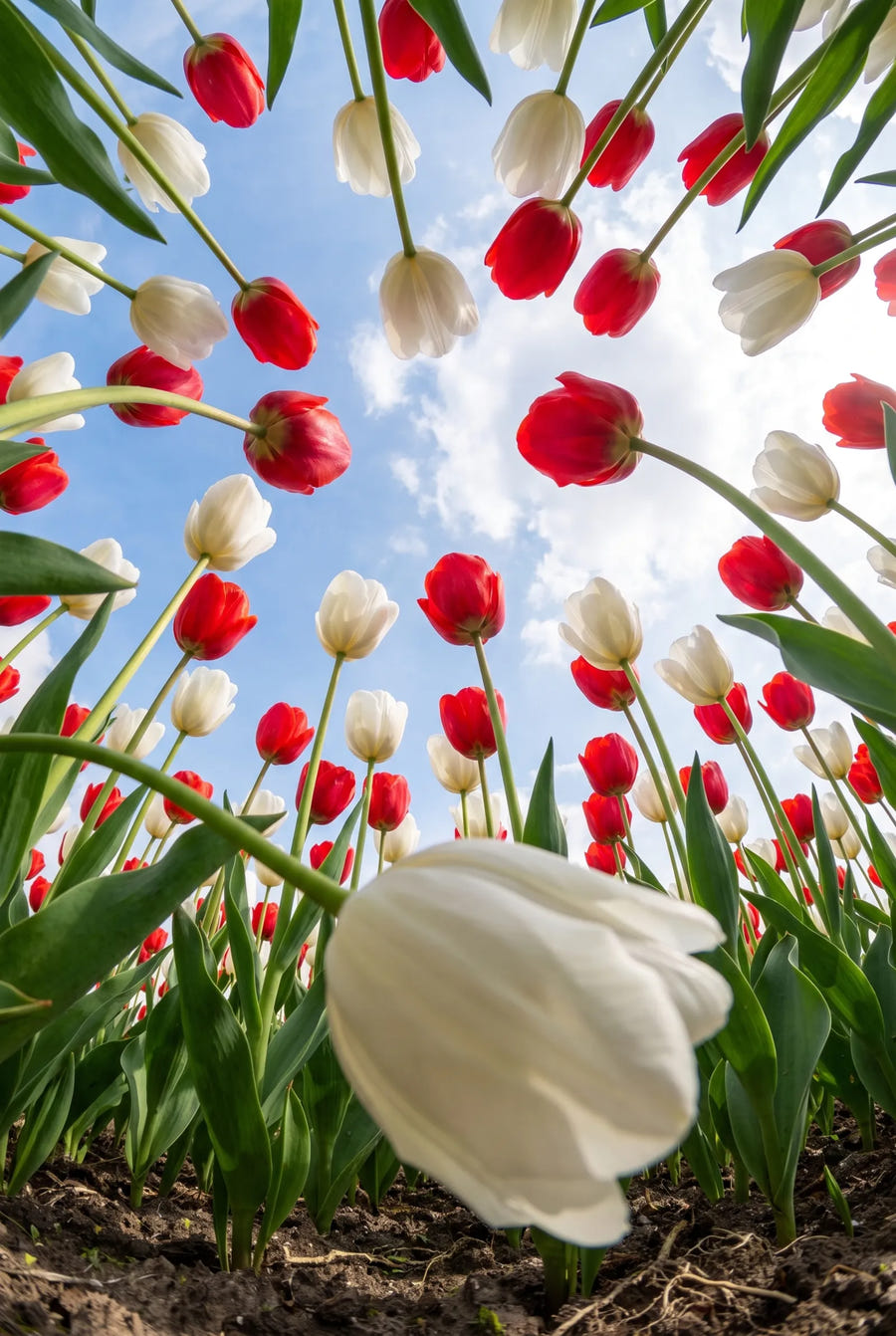 Tulipa Amsterdam — in de tuin