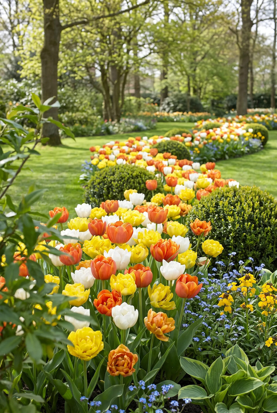 Tulipa Casanova — in de border