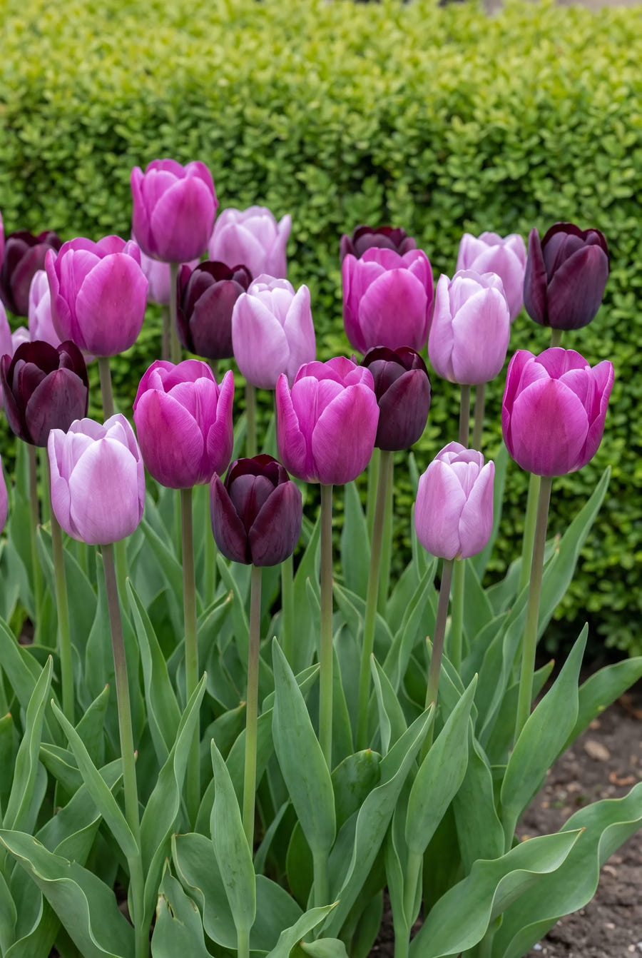 Tulipa Purple Heart — in de border