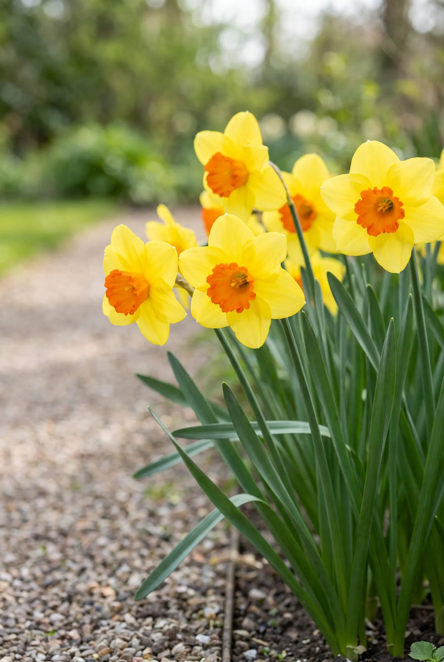 Narcissus Bantam — in de tuin
