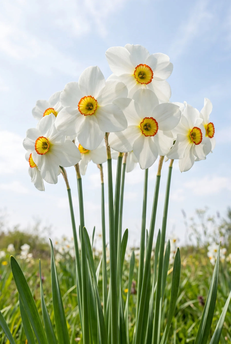 Narcissus Barrett Browning — in de tuin
