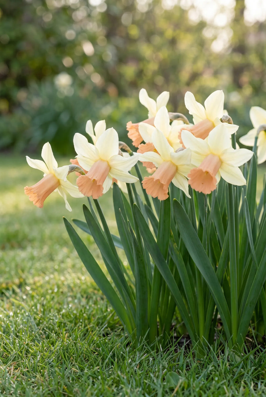 Narcissus Carice — in de border