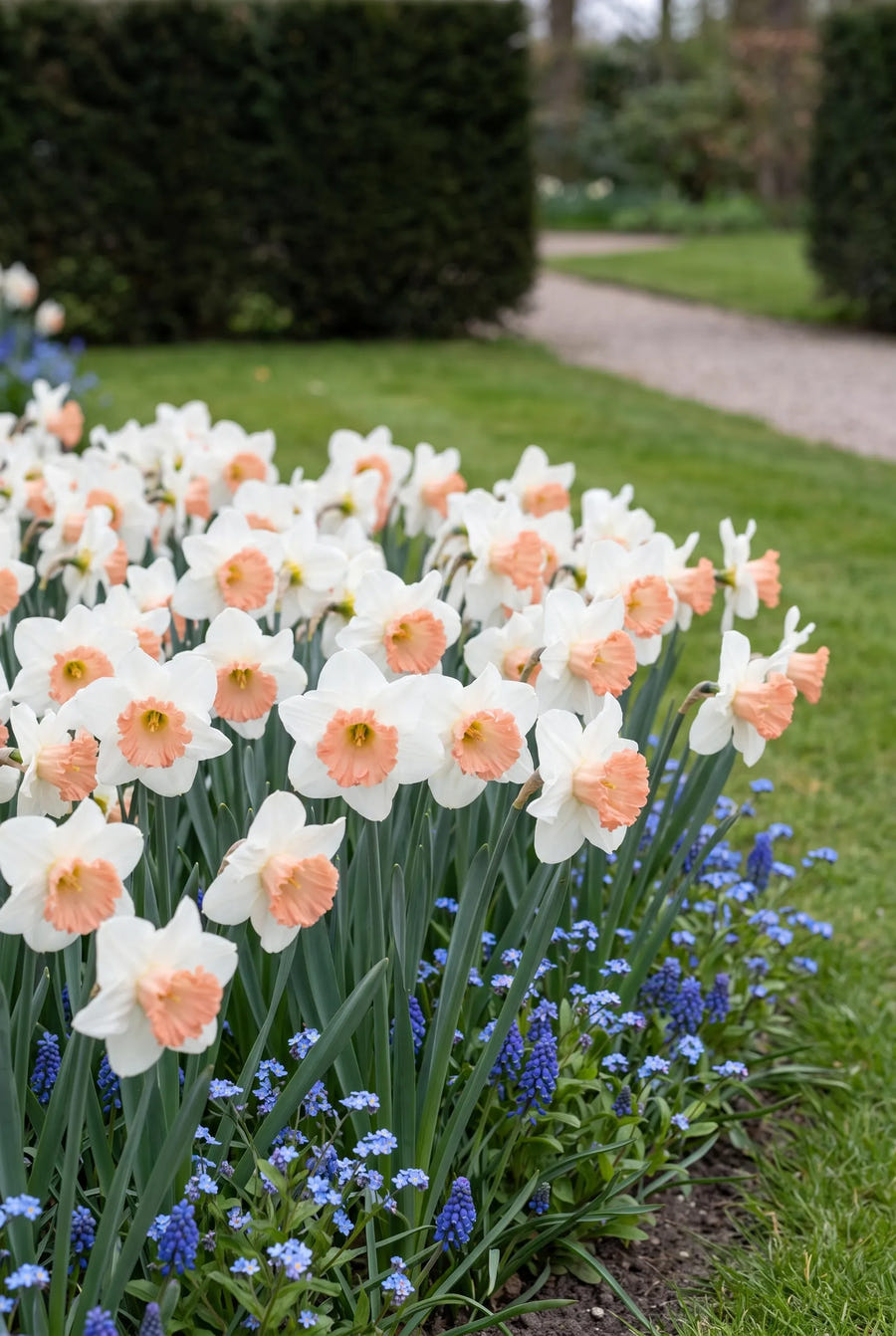 Narcissus Pink Charm — in de border