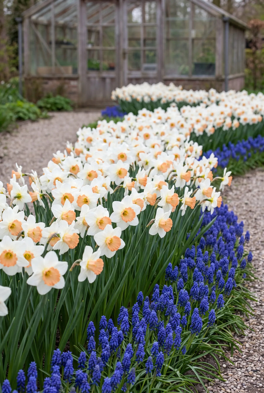 Narcissus Salome — groep in de tuinborder