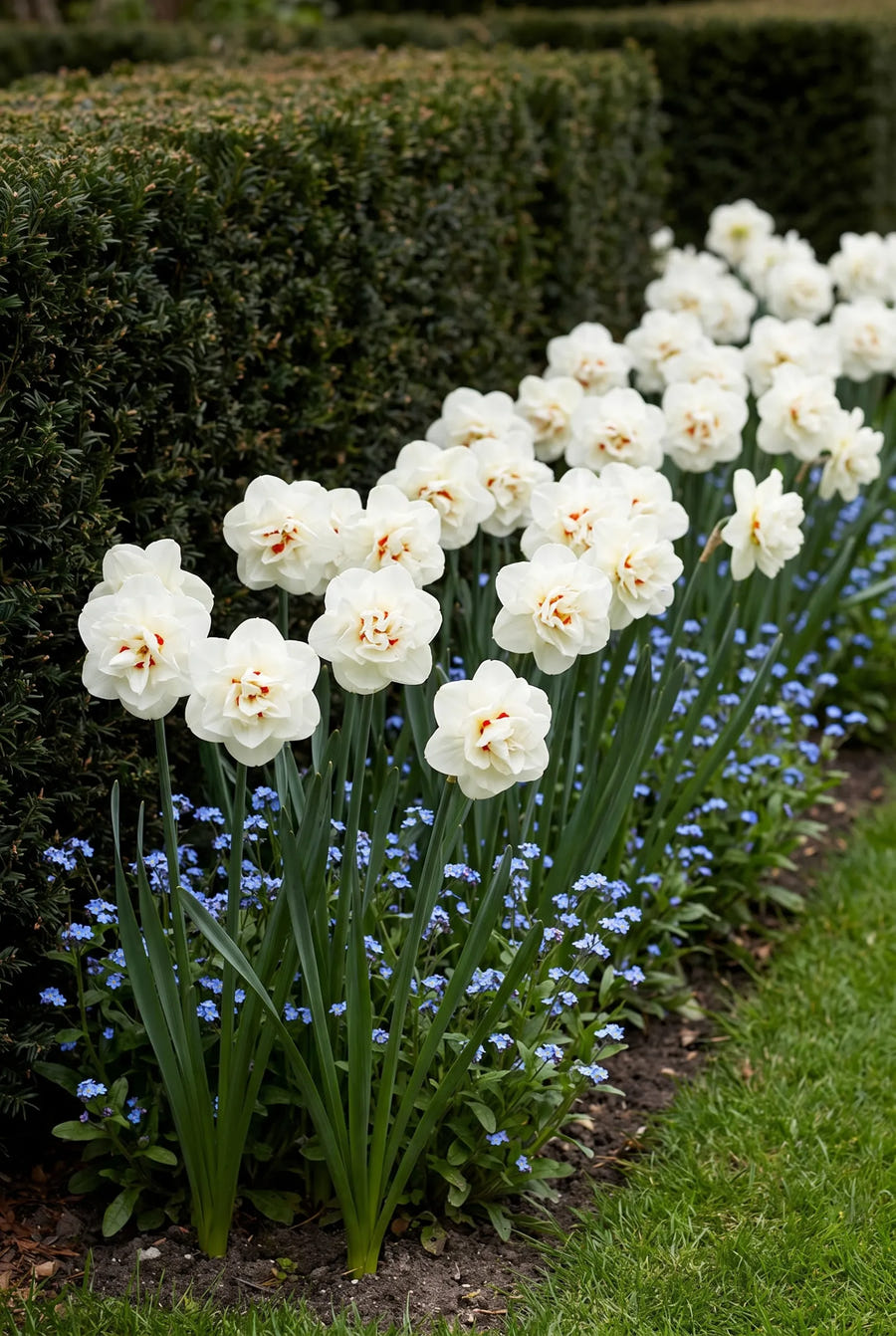 Narcissus Acropolis — groep in de tuinborder