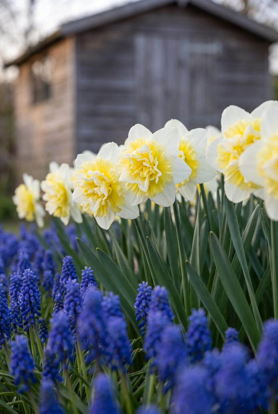 Narcissus Ice King — in de tuin