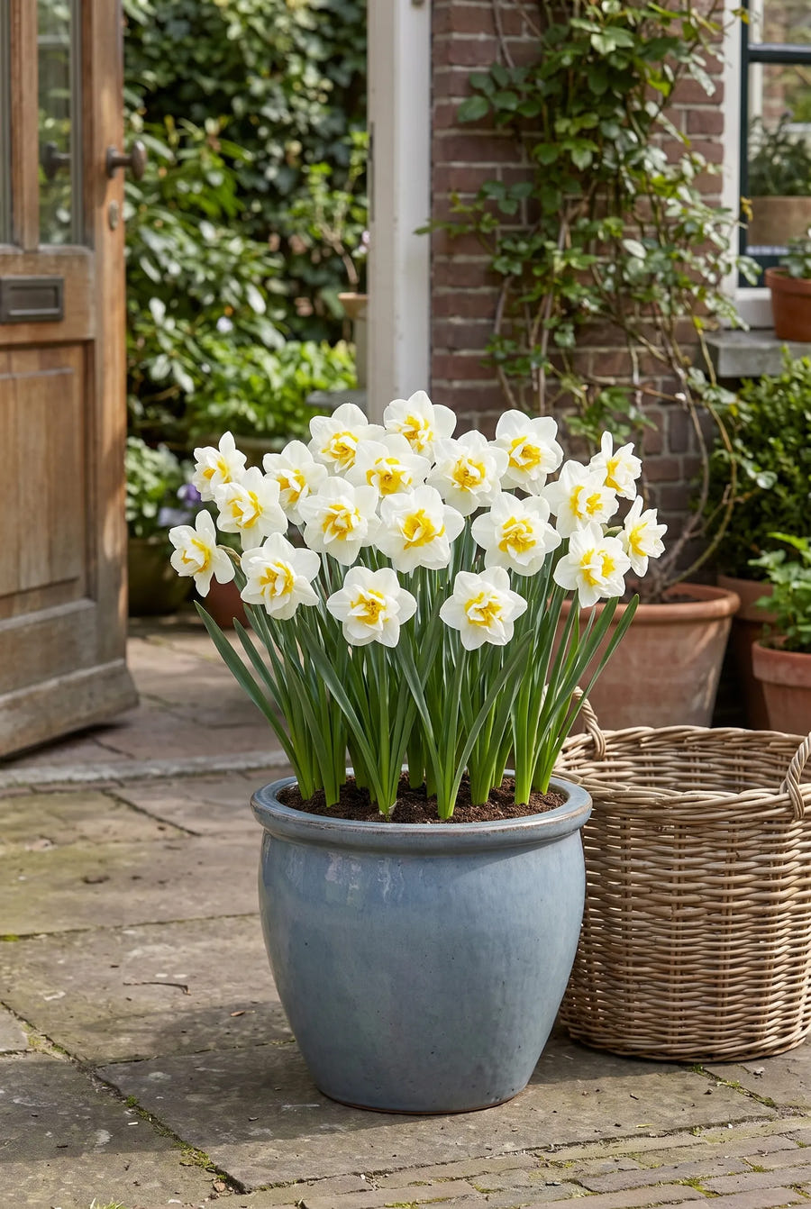 Narcissus Salou — in pot op terras