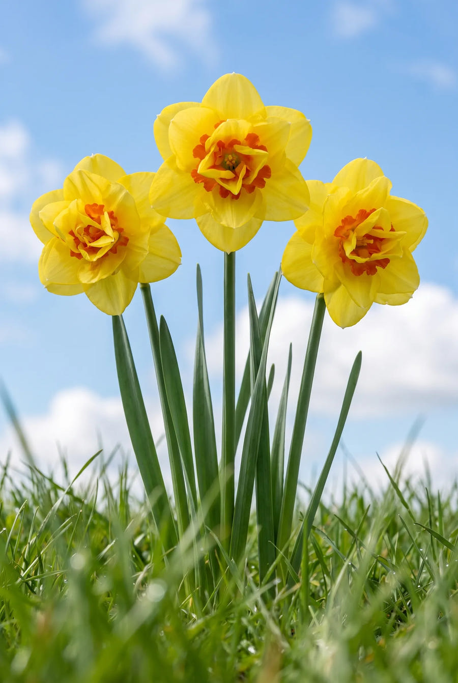 Narcissus Tahiti — in de tuin