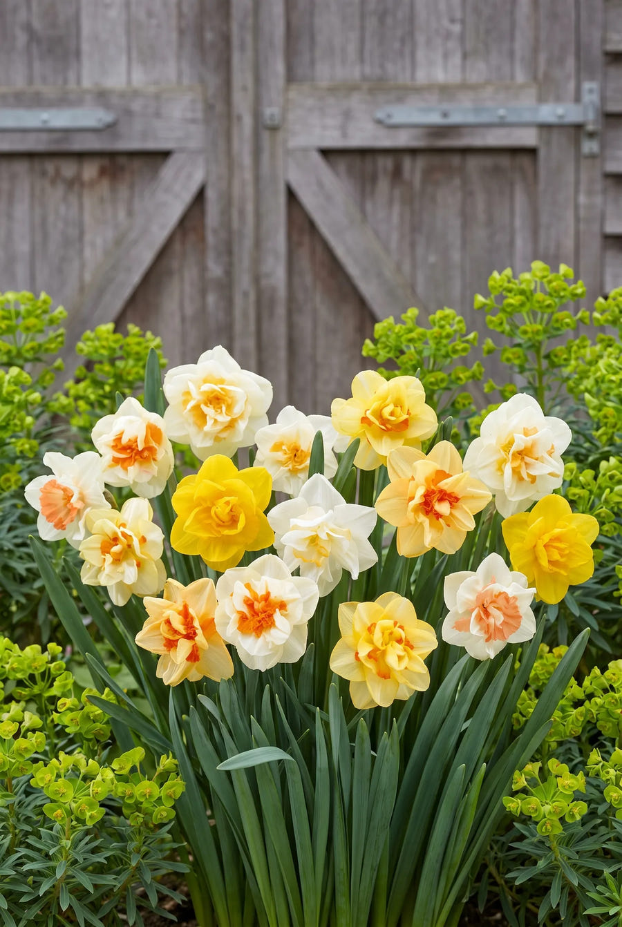 Narcissus Double Mixed — in de border