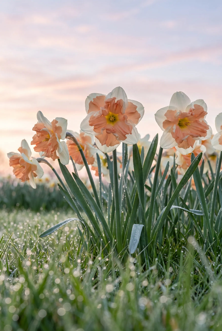 Narcissus Apricot Whirl — in de tuin