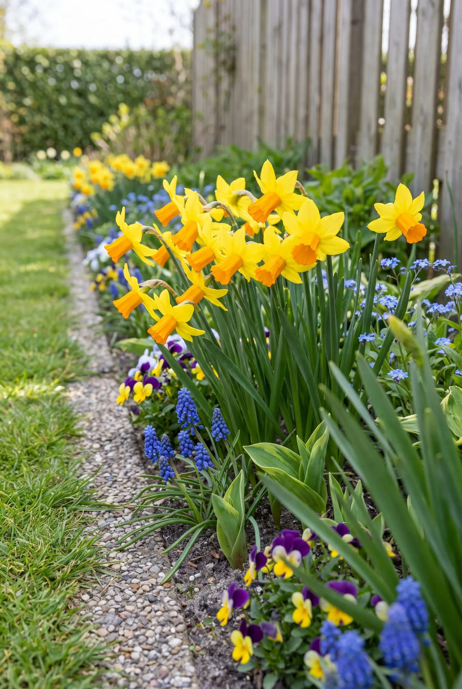 Narcissus Jetfire — in de tuin