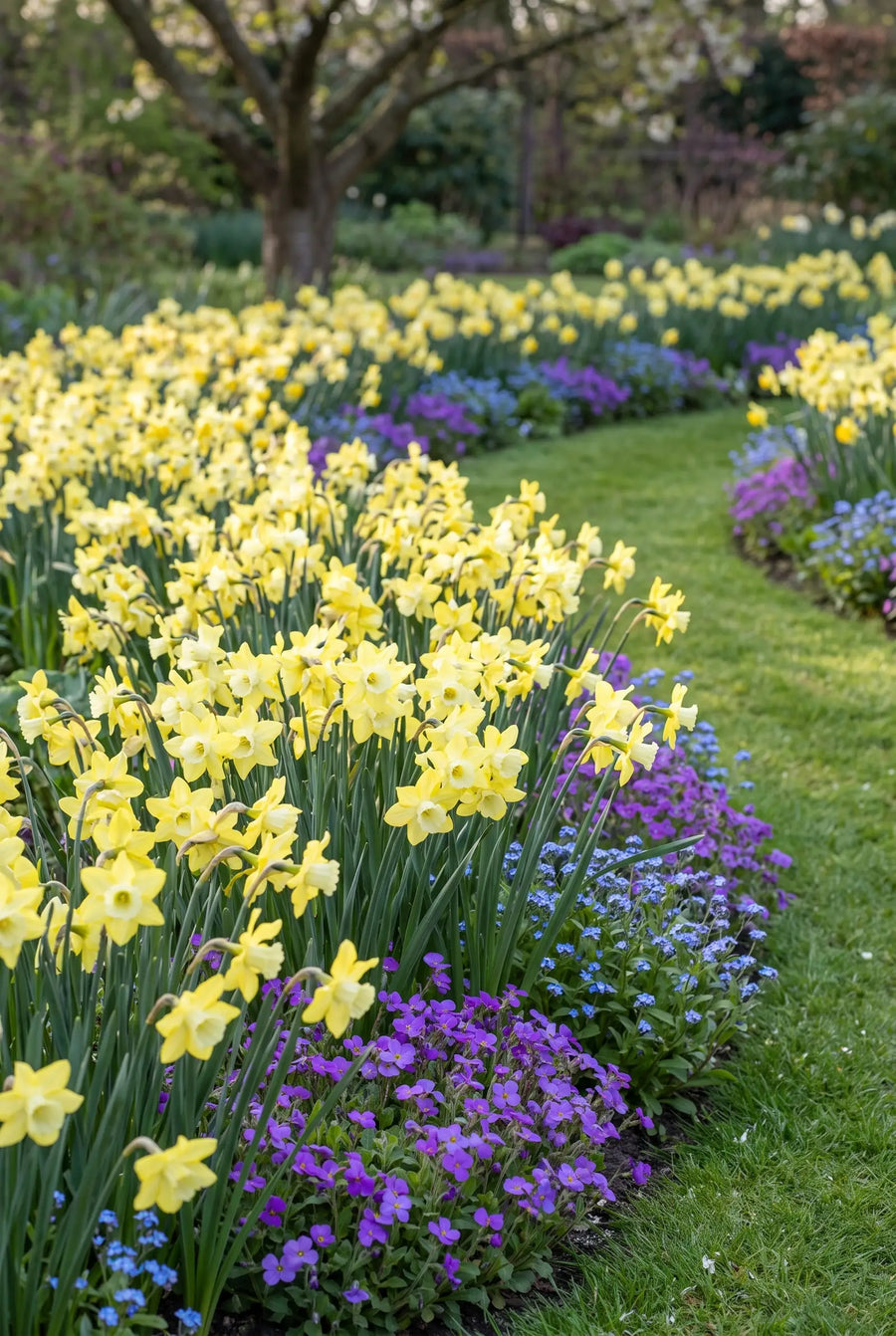 Narcissus Pipit — groep in de tuinborder