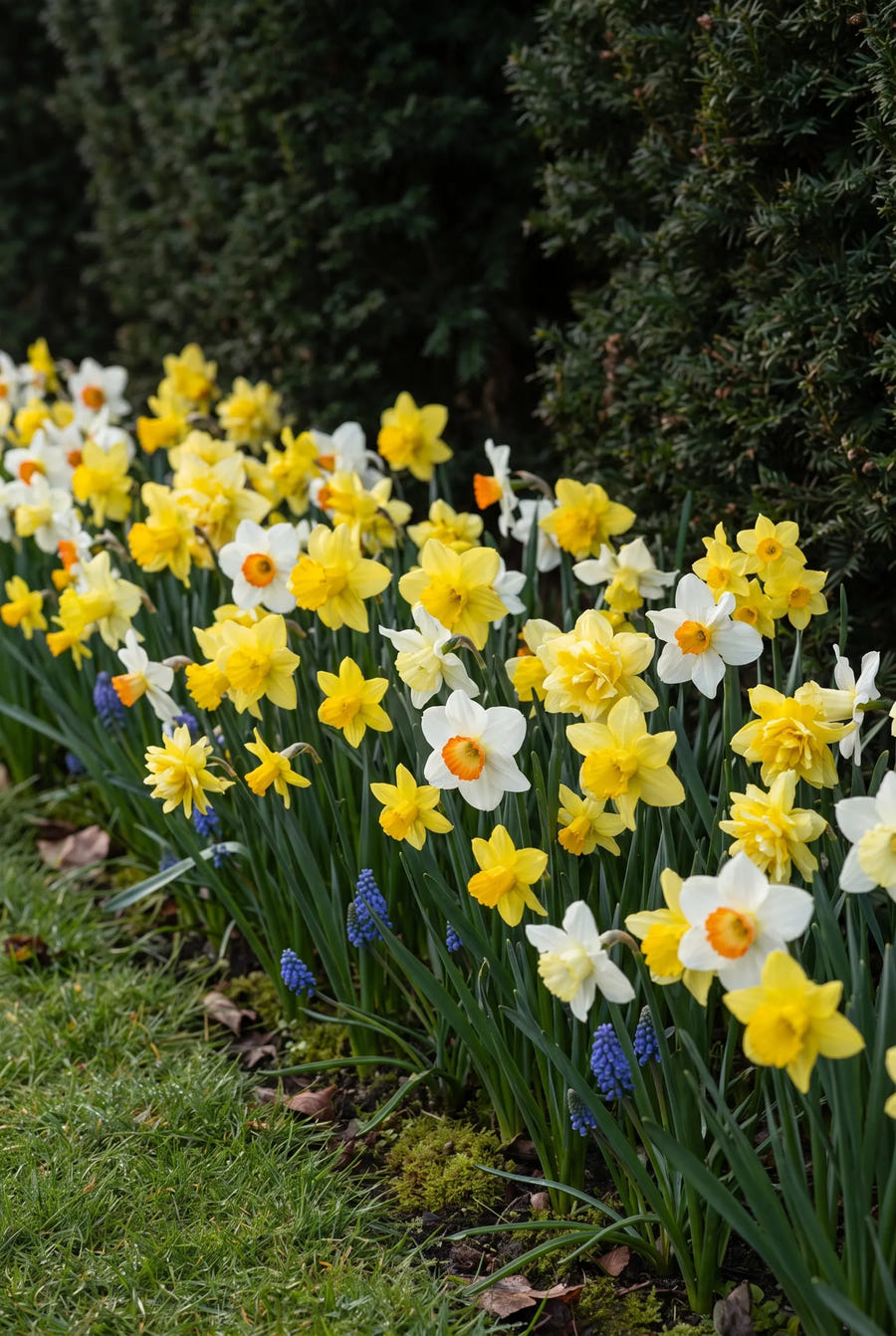 Narcissus Botanical Mixed — in de border