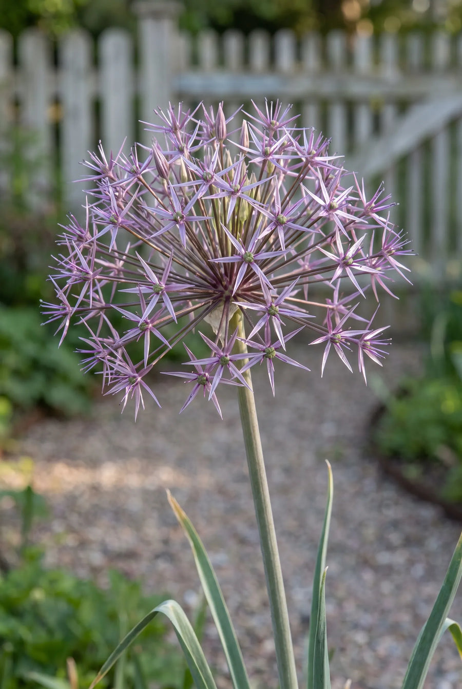 Allium Christophii — close-up van de bloem