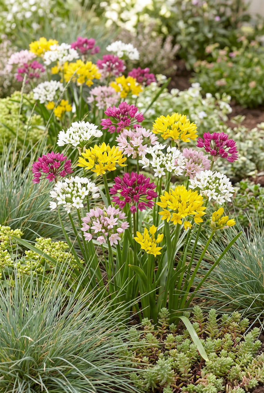 Allium Small Flowering Mixed — in de tuin