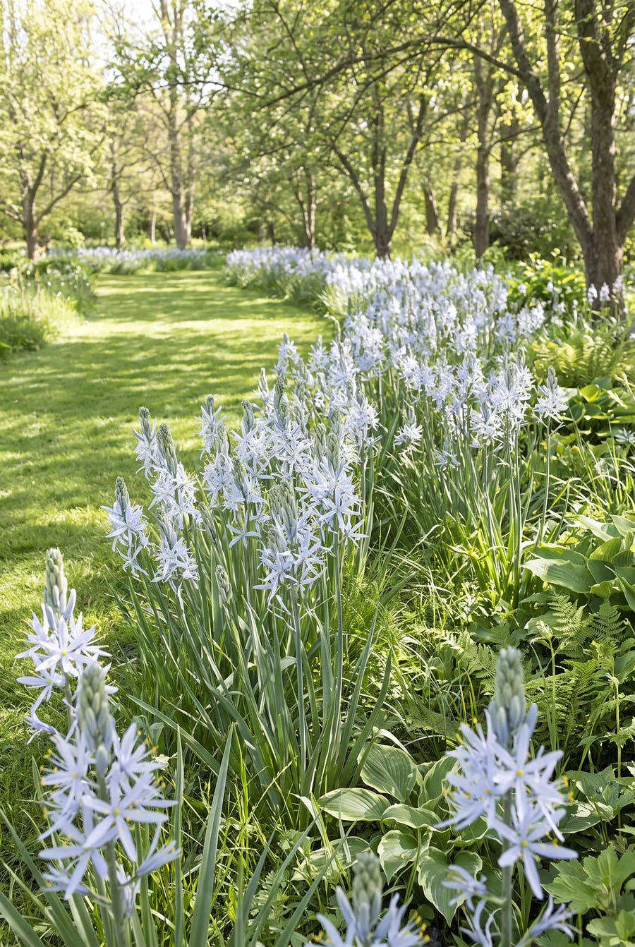 Camassia Cusickii — in pot op terras