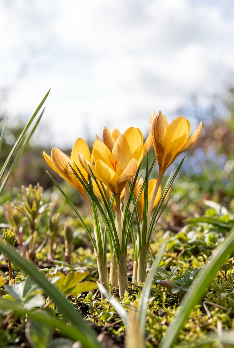 Crocus Dorothy — in de tuin