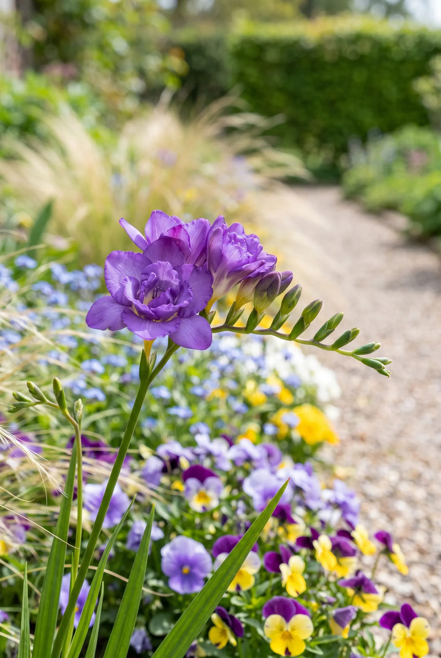 Freesia Double Mixed — close-up van de bloem