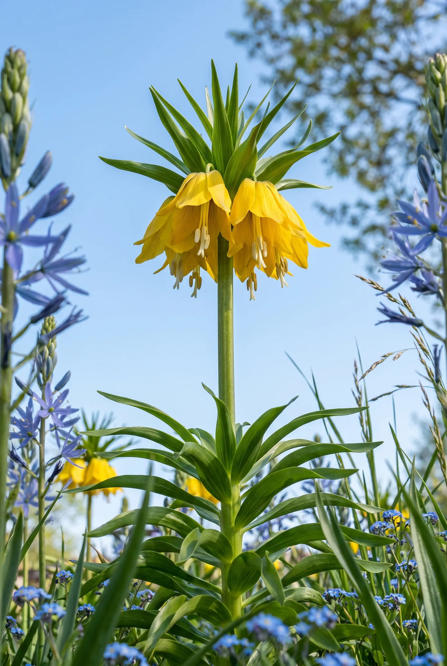 Fritillaria Lutea — in de tuin