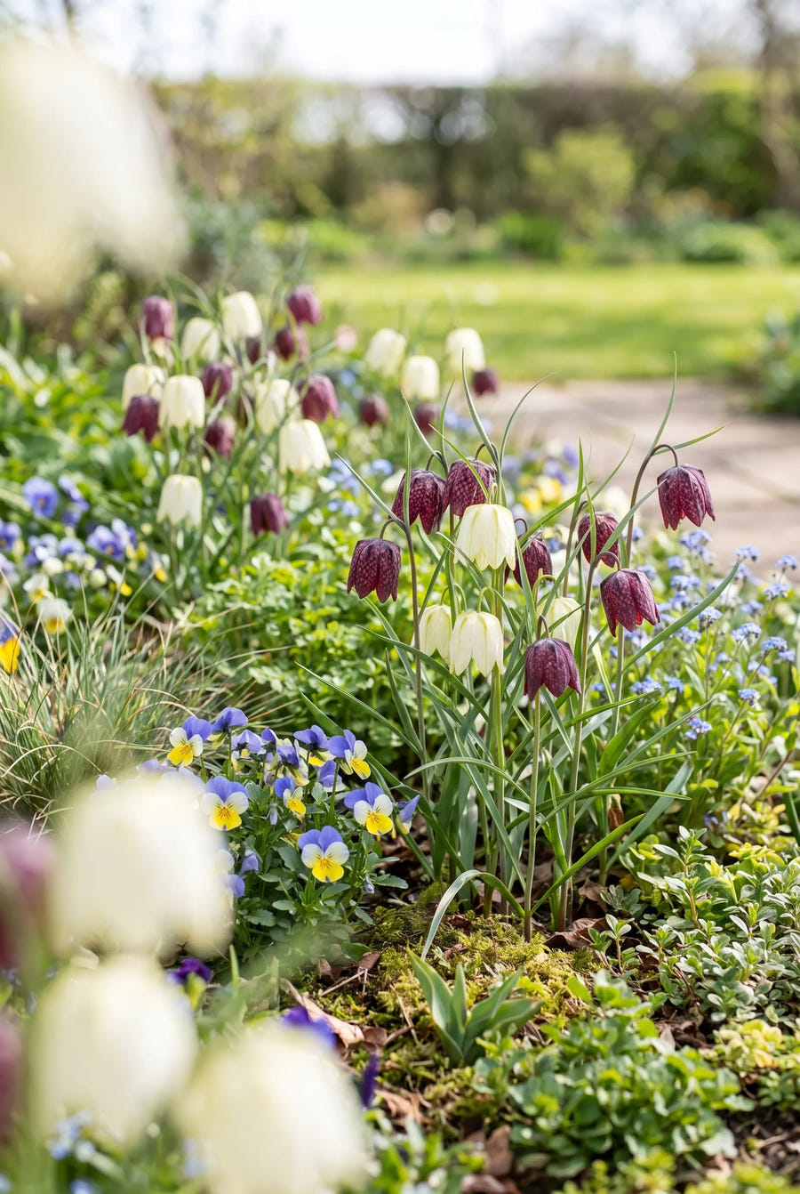 Fritillaria Meleagris Mixed — in de border