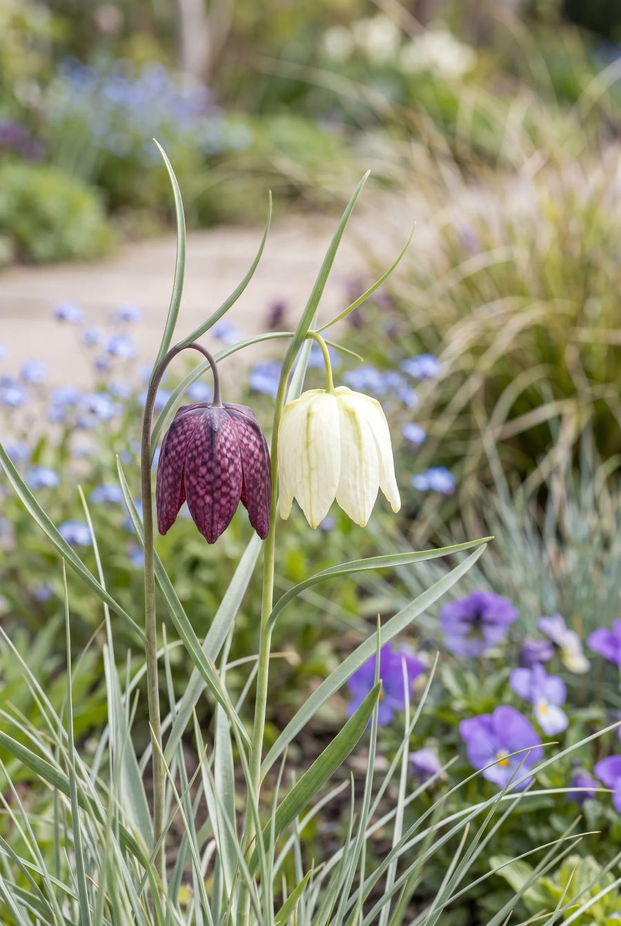 Fritillaria Meleagris Mixed — close-up van de bloem