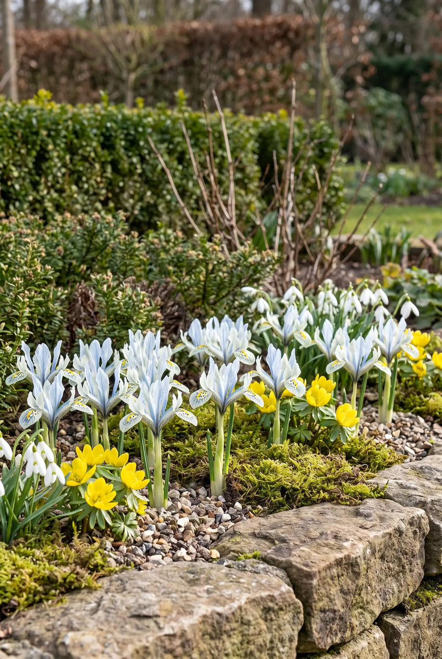 Iris Katharine Hodgkin — groep in de tuinborder