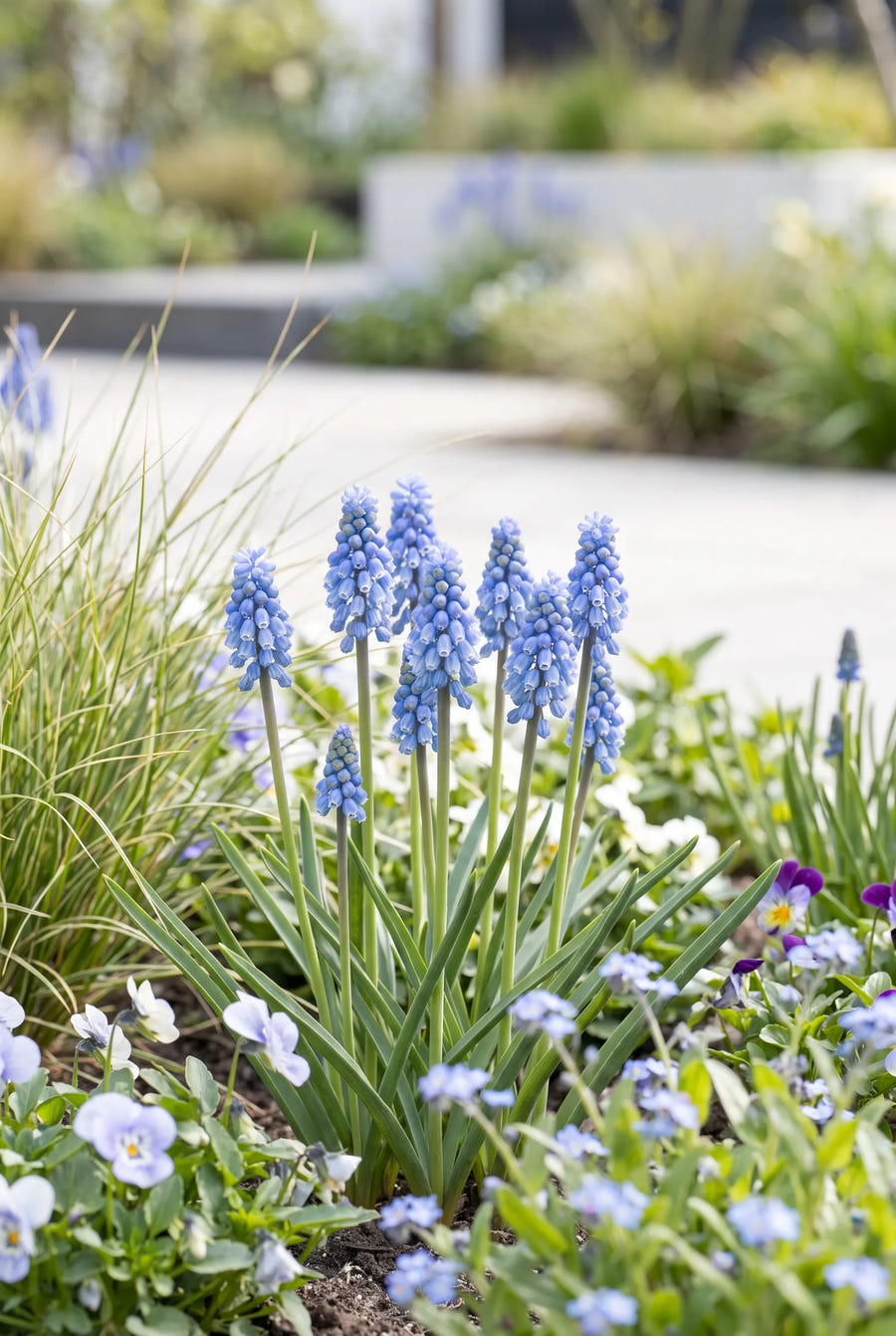 Muscari Azureum — in de border