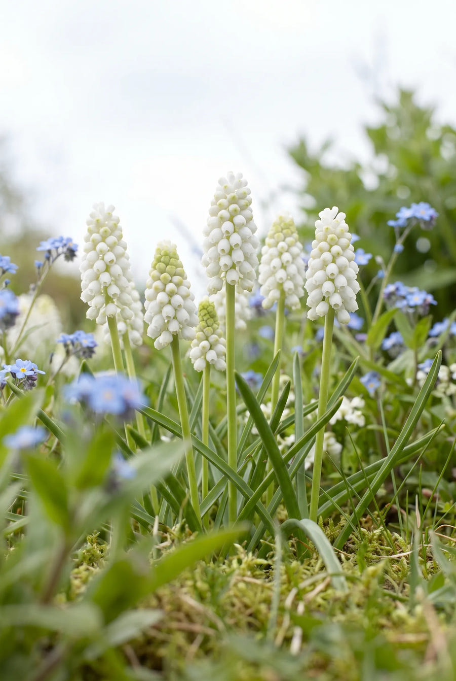 Muscari White Magic — in de tuin