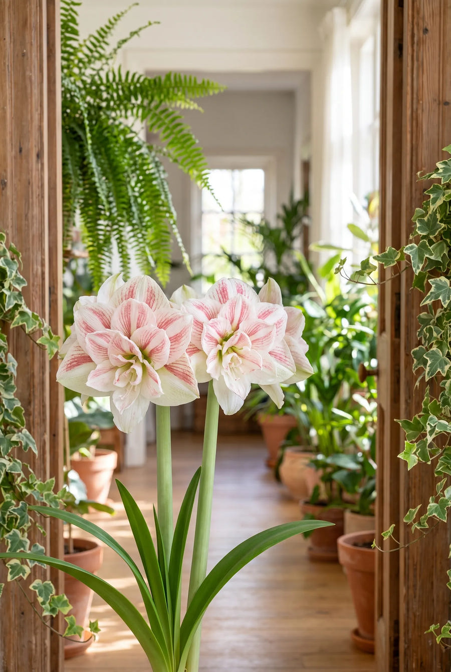 Hippeastrum Nymph — in de tuin