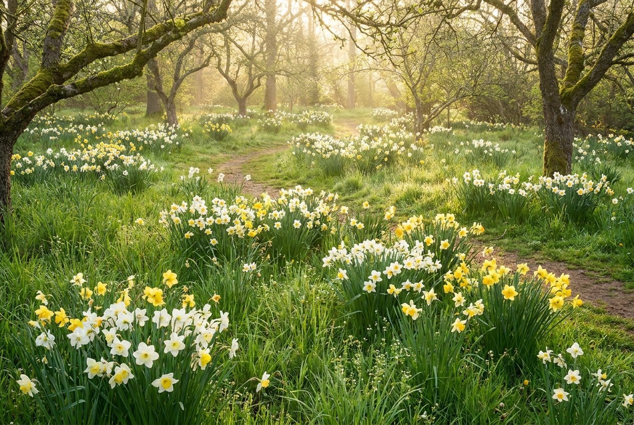 Natuurlijke tuin — Vroege Lente
