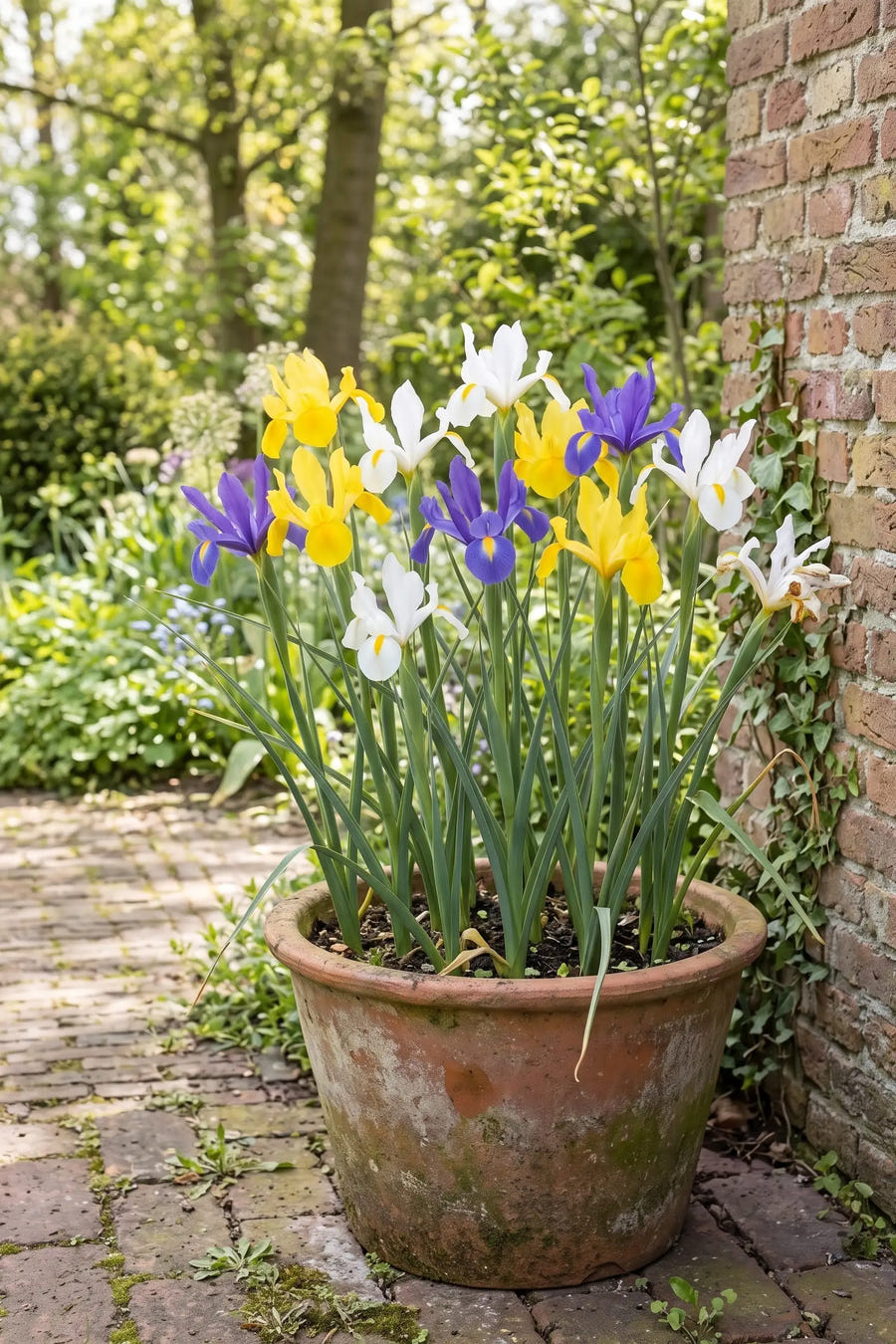 Iris Hollandica Mixed — in pot op terras