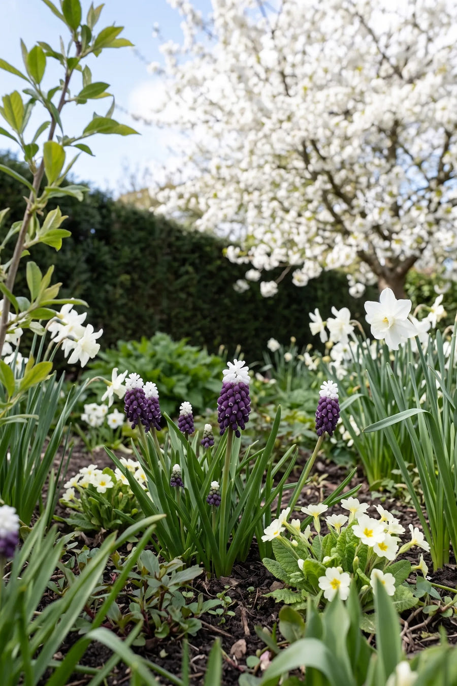 Muscari Grape Ice — in de border, extra beeld